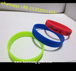 Popular EXW custom silicone bracelets with the each name and logo