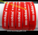 cheap promotional uv sensitive sport silicone bracelet with custom logos