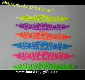 eco-friendly party gifts safety oem silicone bracelets for advertising gifts