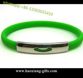 eco-friendly party gifts safety oem silicone bracelets for advertising gifts