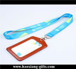 Full blue colors heat transfer printed lanyard for sale, custom sublimation lanyards