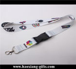 custom printing logo made in China white color for  promotional lanyard
