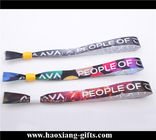 Personalized fabric cheap custom size and logo polyester wristbands/straps
