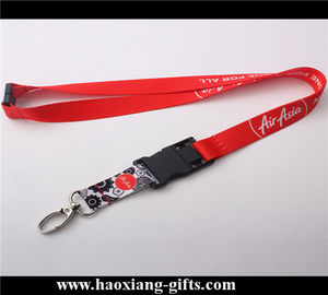 Hot selling 20*900mm fabric polyester neck strap with custom printed logo