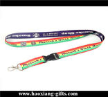 Walmart supplier 20*900mm green color Various Kinds of Customized polyester Lanyards