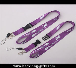 promotional custom brand name printing polyester lanyard with card holder