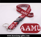 red color custom logo and Name Badge ID Card Holder Retractable for Lanyard