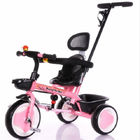 Hot Sell Children High Quality Baby Tricycle with pushbar pink color