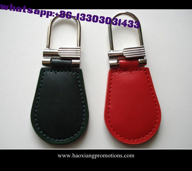Hot Sale Popular personalized unique leather keychain with custom logo