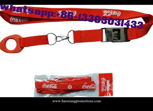 Cheap red color 20*900mm Custom logo for Promotional Polyester Lanyards