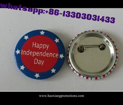 China wholesale large various styles custom metal tin button badges tinplate badge