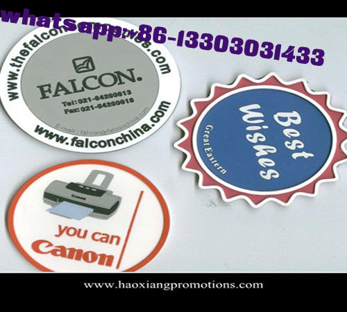 OEM advertising logo print paper absorbent cup coaster for promotional gift