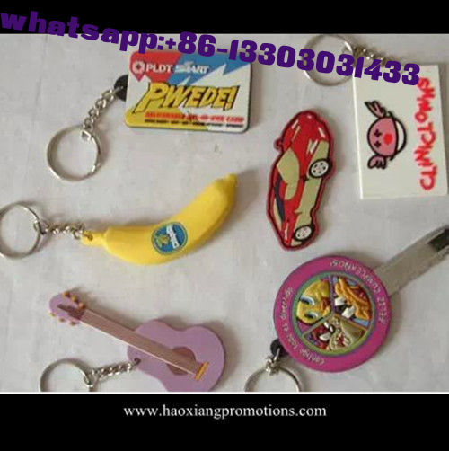 Made in China high quality 3D Custom soft PVC Rubber Keychain/ Silicone Keyring