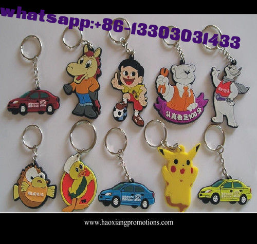 Custom promotional silicone rubber keychain,cheap custom fashion souvenir keychain