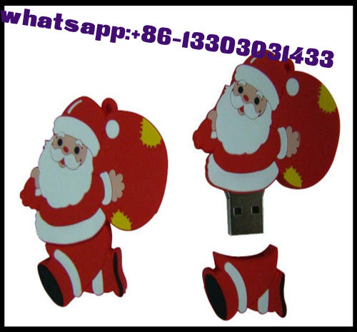 Christmas Gift!!! OEM Santa Claus Pvc usb flash drive, usb flash memory, usb flash