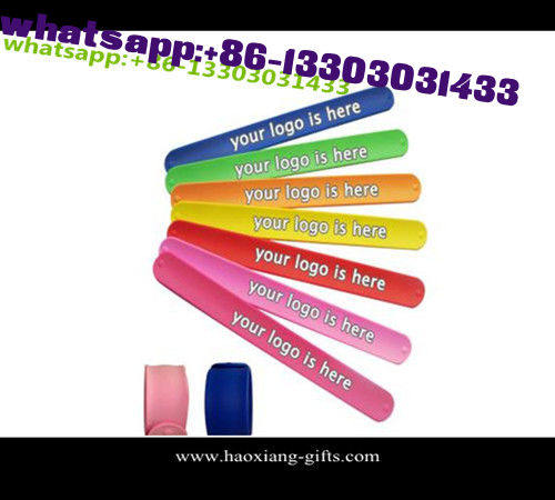 New products for 2016 OEM slap bracelet/wholesale slap bracelets/reflective slap bracelet