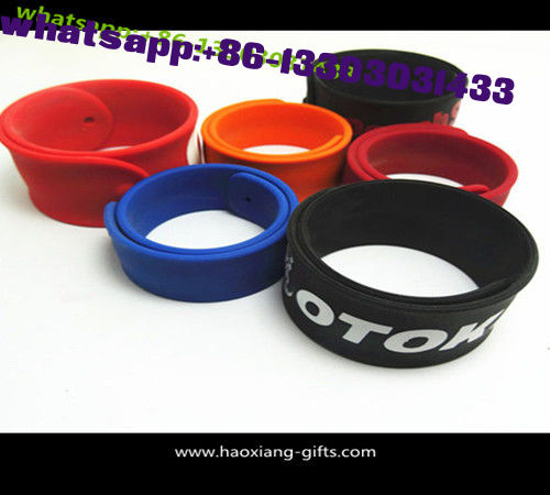 Hot new product for 2015 hot selling novelty Custom Slap Wristbands Sport Slap Bracelet