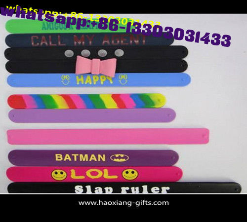 New Products Top Quality Logo Colorful Printed Customized Logo Reflective Slap wristband