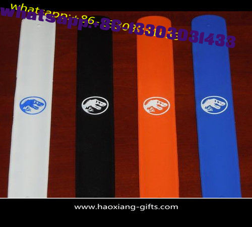 Customized gradient full color print silicone slap wristbands,silicone slap Bracelets