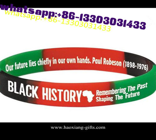 Custom Logo /Size Rainbow Silicone Wristbands/Bracelet With Free Sample