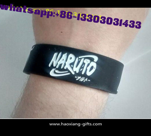 Embossed / Debossed logo 170*25*2mm silicone wristband / bracelet for kids