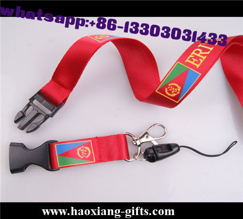 20*900mm eco-friendly heated transfer logo printed lanyard with metal buckle