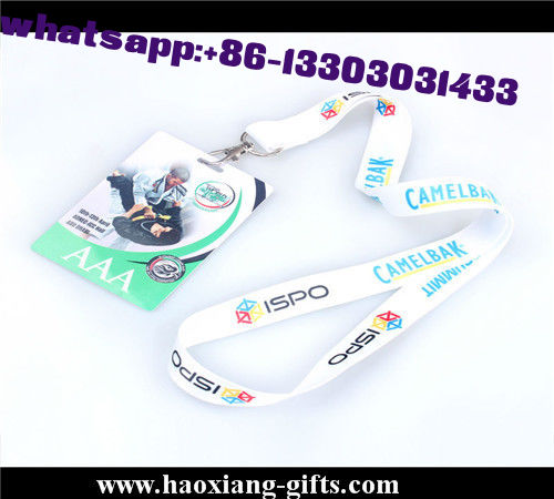 Custom id card holder nylon printed lanyard with your logo for promotional