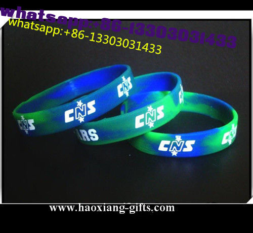 Sport silicone wristband/bracelet for sale Printing / Debossed / Embossed logo