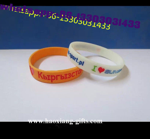 eco-friendly party gifts safety oem silicone bracelets for advertising gifts
