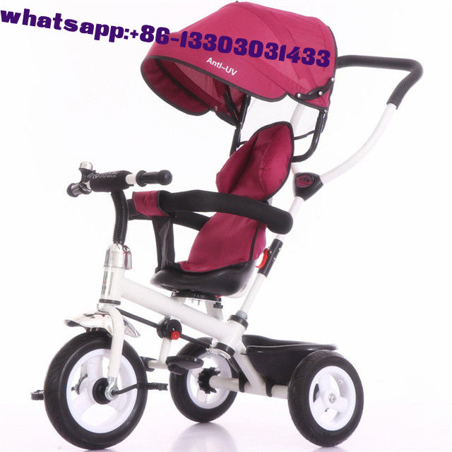 China factory purple color baby tricycle new models with push bar Tricycle bike for kids