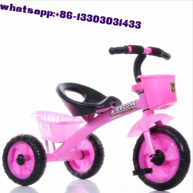 Multi functional Children 3 wheel baby Tricycle with push rod handle