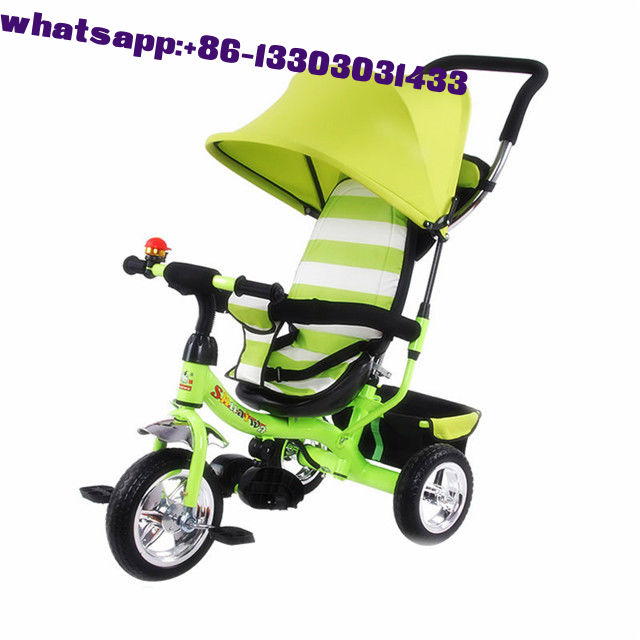 New 4 in 1 baby walker tricycle with trailer smart trike from China factory at cheap prices